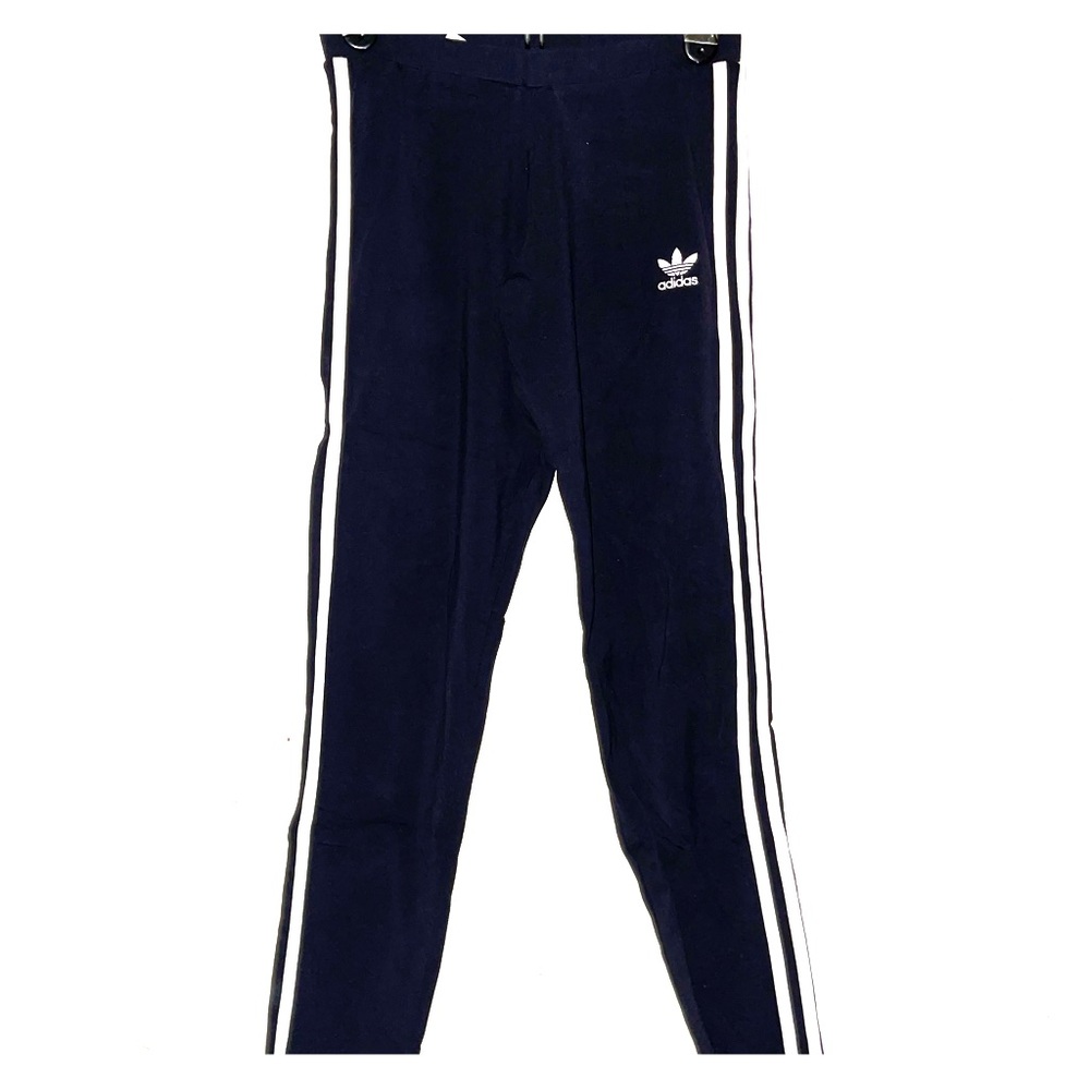 adidas black striped legging